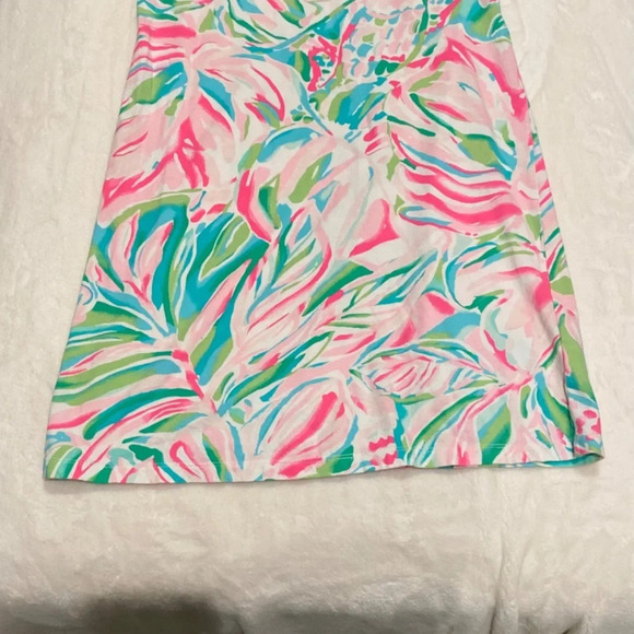 Lilly Pulitzer Agee Croc My World Eyelet Ladder Lace Trim Supima Dress, 16630 - Picture 6 of 12